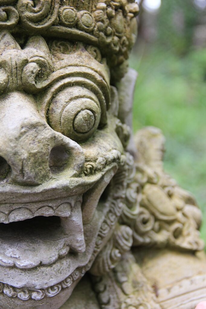 bali, hindu, temple, statue